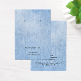 Kaart voor juwelenweergave,  Denim-kant