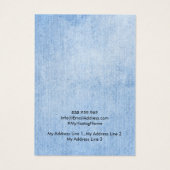 Kaart voor juwelenweergave,  Denim-kant (Achterkant)