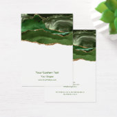 Kaart voor juwelenweergave, elegante groene marmer (Bureau)