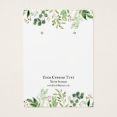 Kaart voor juwelenweergave, Greenery Waterverf (Voorkant)