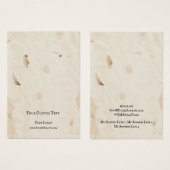 Kaart voor juwelenweergave, met ouderdom, lichtbru (Voorkant /achterkant)