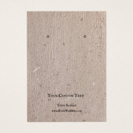 Kaart voor juwelenweergave, Recyclen bruin papier