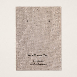 Kaart voor juwelenweergave, Recyclen bruin papier