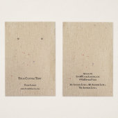 Kaart voor juwelenweergave, Recyclen bruin papier (Voorkant /achterkant)