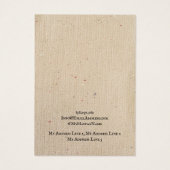 Kaart voor juwelenweergave, Recyclen bruin papier (Achterkant)