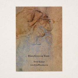 Kaart voor juwelenweergave,  retro paper