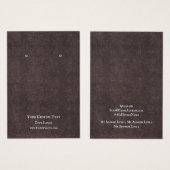 Kaart voor juwelenweergave, Robuust Dark Kraft (Voorkant /achterkant)