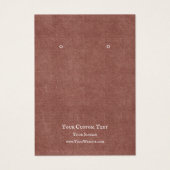 Kaart voor juwelenweergave, Rustic Red Kraft (Voorkant)