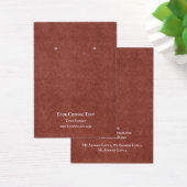 Kaart voor juwelenweergave, Rustic Red Kraft (Bureau)