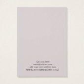 Kaart voor juwelenweergave verdienen ・ Modern Roos (Achterkant)