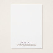 Kaart voor juwelenweergave verdienen Paarse wilde  (Achterkant)