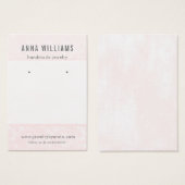 Kaart voor juwelenweergave verdienen ・ Roze Floral (Voorkant /achterkant)