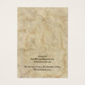 Kaart voor juwelenweergave, verouderd bruine textu (Achterkant)