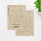 Kaart voor juwelenweergave, verouderd bruine textu (Bureau)