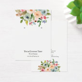 Kaart voor juwelenweergave, Waterverf Florals (Bureau)