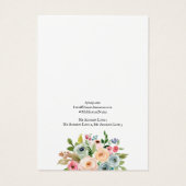 Kaart voor juwelenweergave, Waterverf Florals (Achterkant)