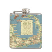 kaart voor kabeljauw (1940) heupfles (Voorkant)