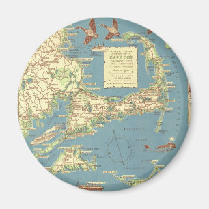  kaart voor kabeljauw (1940) magneet