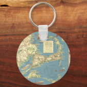 kaart voor kabeljauw (1940) sleutelhanger (Voorkant)