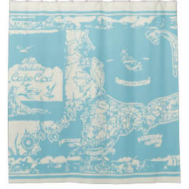 kaart voor kabeljauw douchegordijn