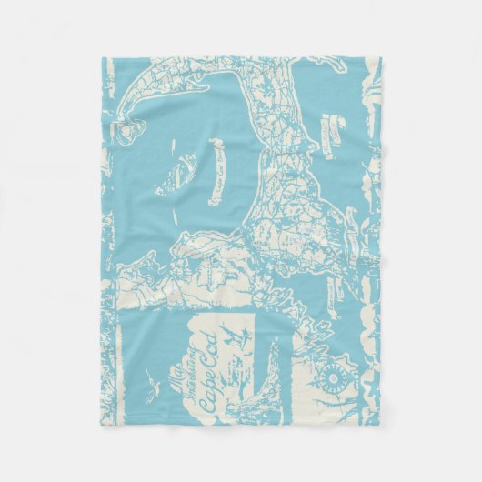  kaart voor kabeljauw fleece deken (Voorkant)