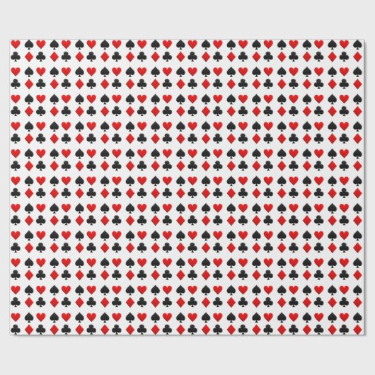 Kaart voor kansspelen cadeaupapier (Vlak)