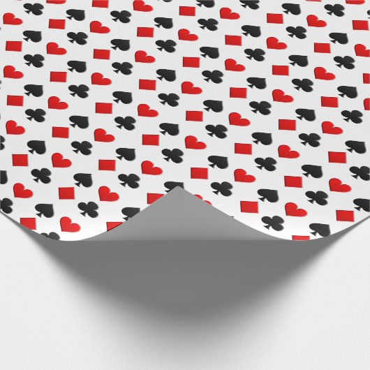 Kaart voor kansspelen cadeaupapier (Hoek)