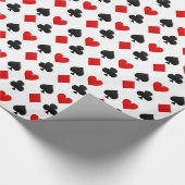 Kaart voor kansspelen cadeaupapier (Hoek)