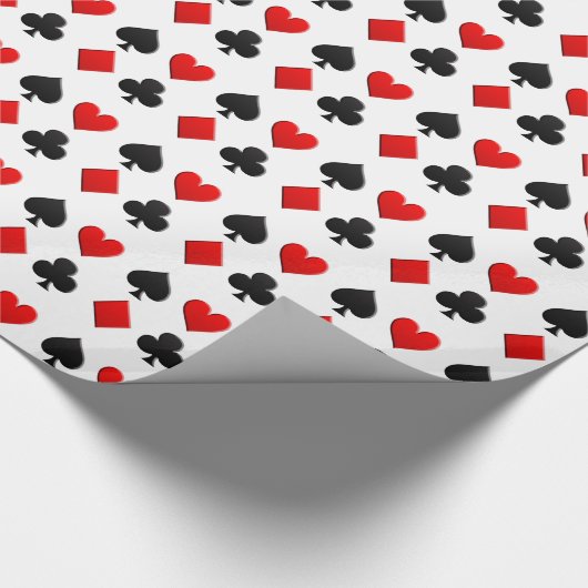 Kaart voor kansspelen cadeaupapier (Hoek)