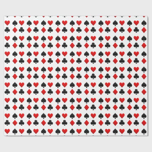 Kaart voor kansspelen cadeaupapier (Vlak)