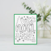 Kaart voor kerstactiviteit voor bladkleuren (Staand voorkant)