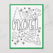 Kaart voor kerstactiviteit voor bladkleuren (Voorkant)