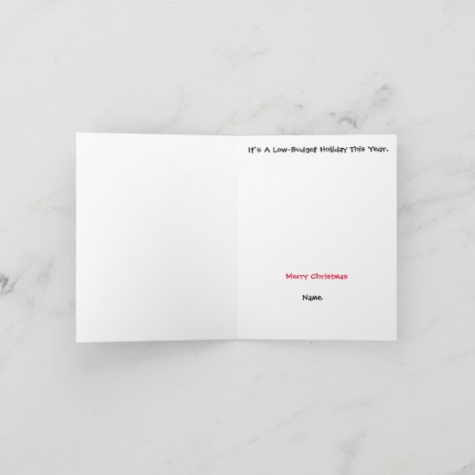 Kaart voor kerstbomen Pizza (Binnen)