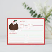 Kaart voor kerstcadeaubord leeg (Staand voorkant)