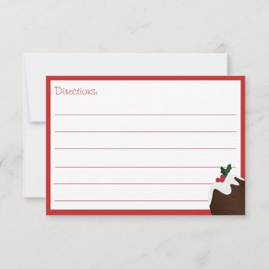 Kaart voor kerstcadeaubord leeg (Achterkant)