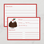 Kaart voor kerstcadeaubord leeg (Voorkant / Achterkant)