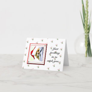 Kaart voor kerstcadeauvakantie