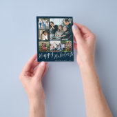 Kaart voor kerstfeestdag met budgetfotocollage (Hand)