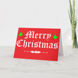 Kaart voor kerstfeestdag met feestdag