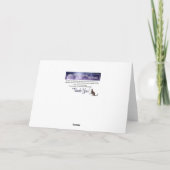 Kaart voor kerstfeestdagen in het wintermeer/ganze (Achterkant)