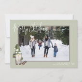 Kaart voor kerstfotofeestdag Gnomen (Voorkant)