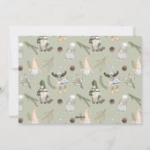 Kaart voor kerstfotofeestdag Gnomen (Achterkant)