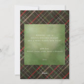 Kaart voor kerstfoto's met gebilderd patroon (Achterkant)