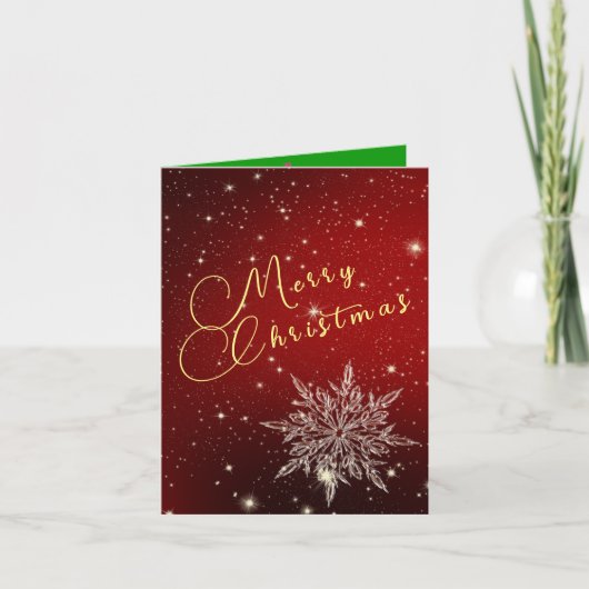Kaart voor kerstgevouwen aankondiging (Voorkant)