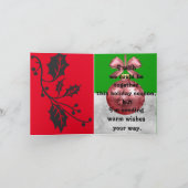 Kaart voor kerstgevouwen aankondiging (Binnen)