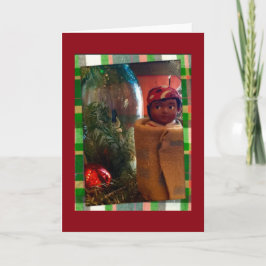 kaart voor kerstkajuitpoppen