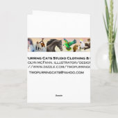  Kaart voor kerstkatten (Achterkant)