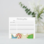 Kaart voor kerstkoekjesuitwisseling Whimsical Reci (Staand voorkant)