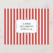 Kaart voor kerstkoekjesuitwisseling Whimsical Reci (Achterkant)