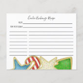 Kaart voor kerstkoekjesuitwisseling Whimsical Reci (Voorkant)